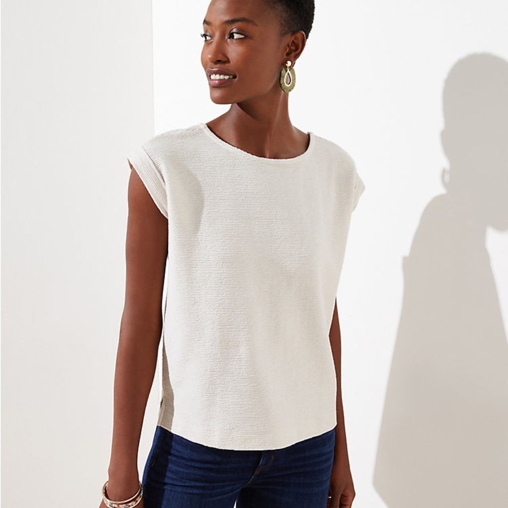 Nwt Loft Ottoman Button Back Top - image 1